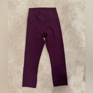 CROPPED LULU LEMON PANTS!! MAROON